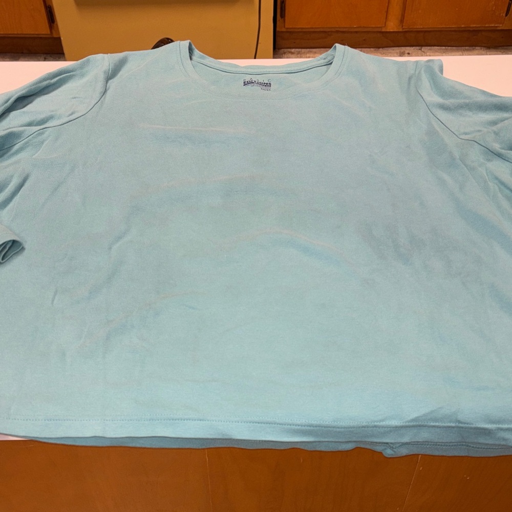 Basic Editions Teal Relaxed Fit Shirt